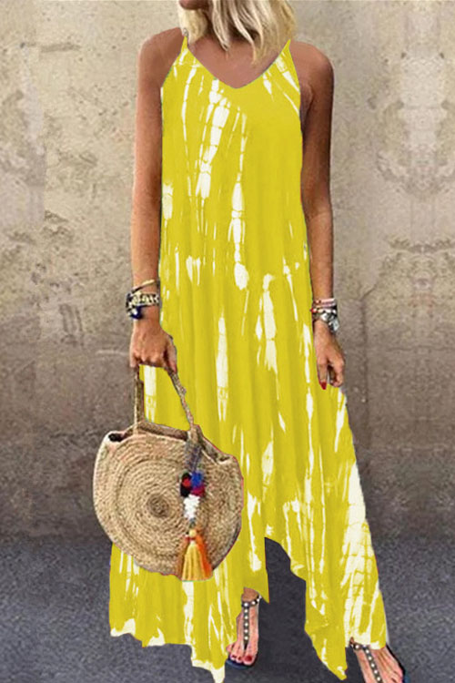 Nonnadress Printed Tie-Dye Pocket Dress