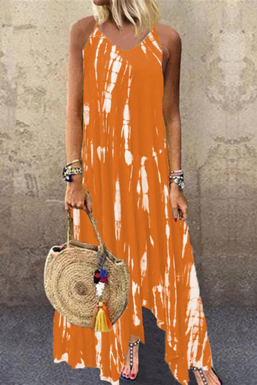 Nonnadress Printed Tie-Dye Pocket Dress