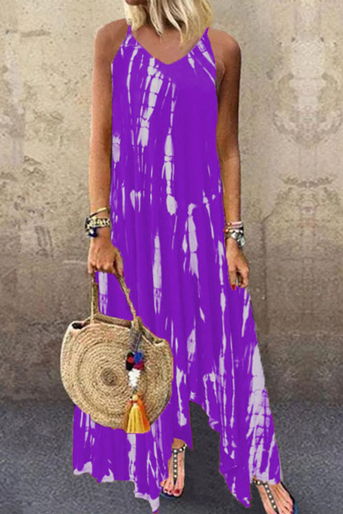 Nonnadress Printed Tie-Dye Pocket Dress