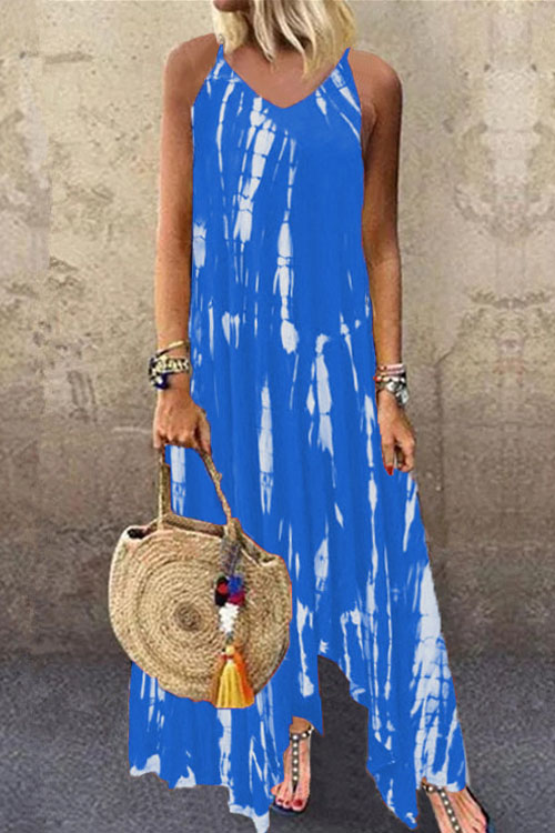Nonnadress Printed Tie-Dye Pocket Dress