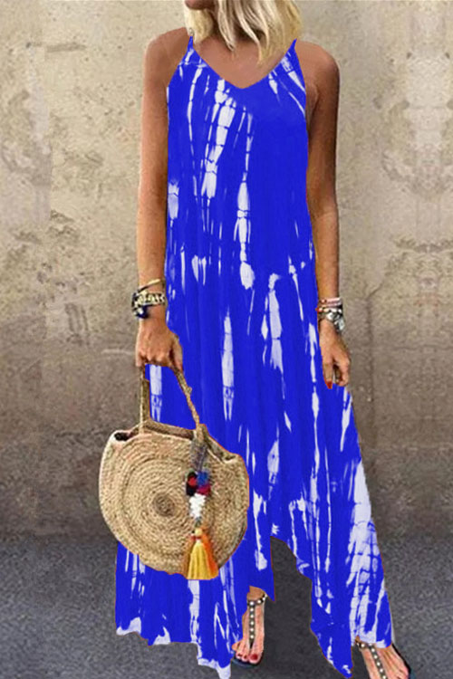 Nonnadress Printed Tie-Dye Pocket Dress