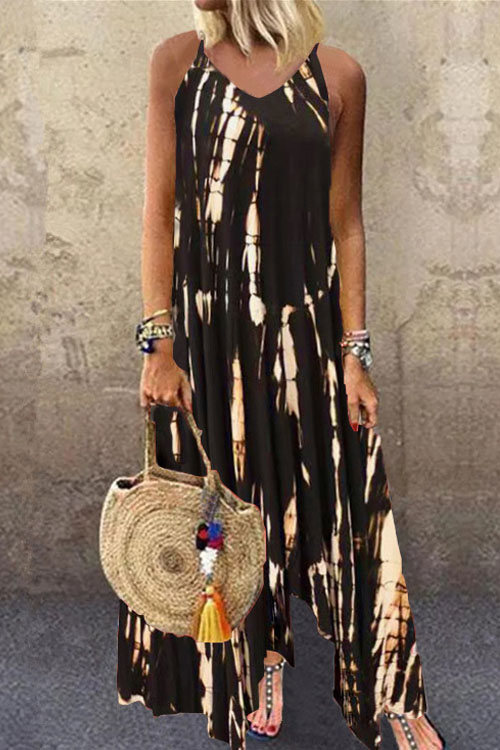 Nonnadress Printed Tie-Dye Pocket Dress