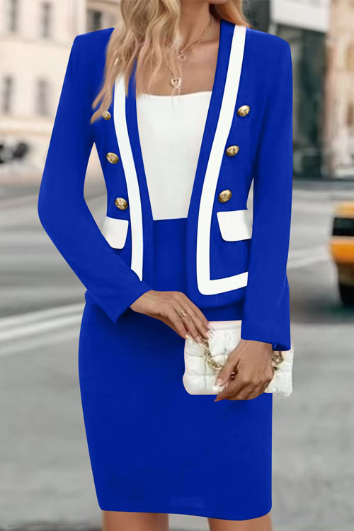 Nonnadress Spring slim fit business skirt suit