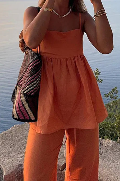 Nonnadress Solid color loose two-piece casual fashion suit