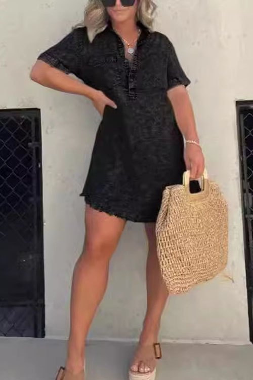 Nonnadress Casual Chic Denim Dress