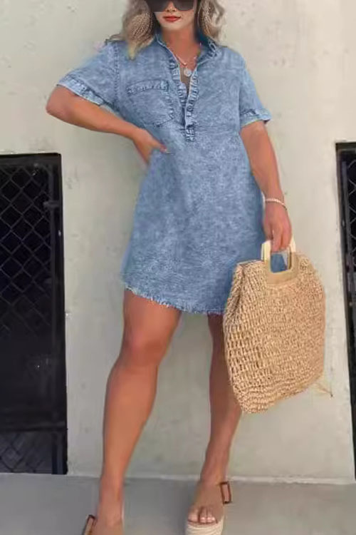 Nonnadress Casual Chic Denim Dress