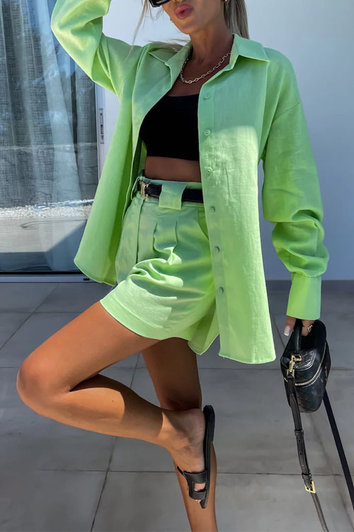 Nonnadress Summer Shirt & Shorts Loose Two-piece Set