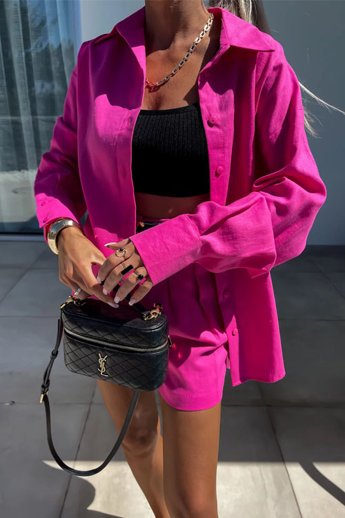 Nonnadress Summer Shirt & Shorts Loose Two-piece Set