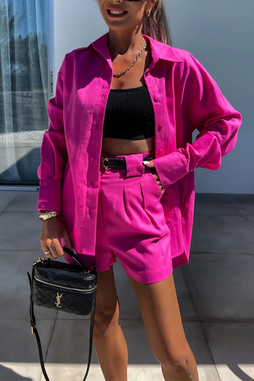 Nonnadress Summer Shirt & Shorts Loose Two-piece Set