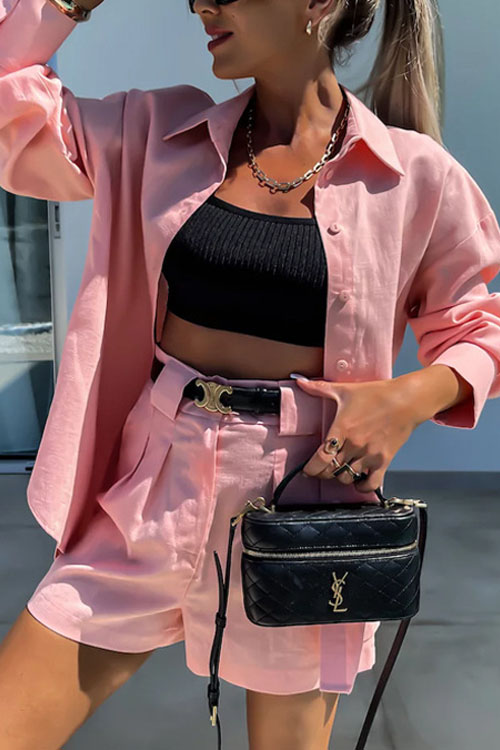 Nonnadress Summer Shirt & Shorts Loose Two-piece Set