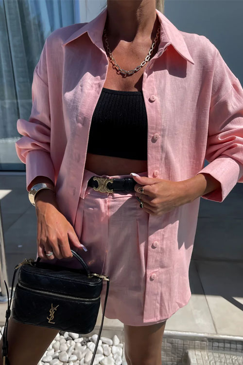 Nonnadress Summer Shirt & Shorts Loose Two-piece Set