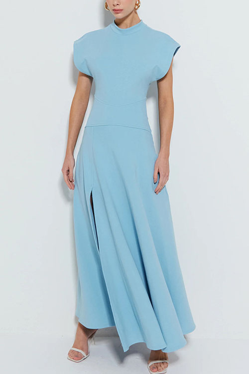 Nonnadress Slim fit slit maxi dress