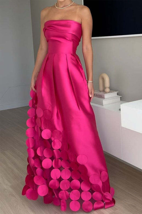 Nonnadress Satin Strapless High Waist Dress