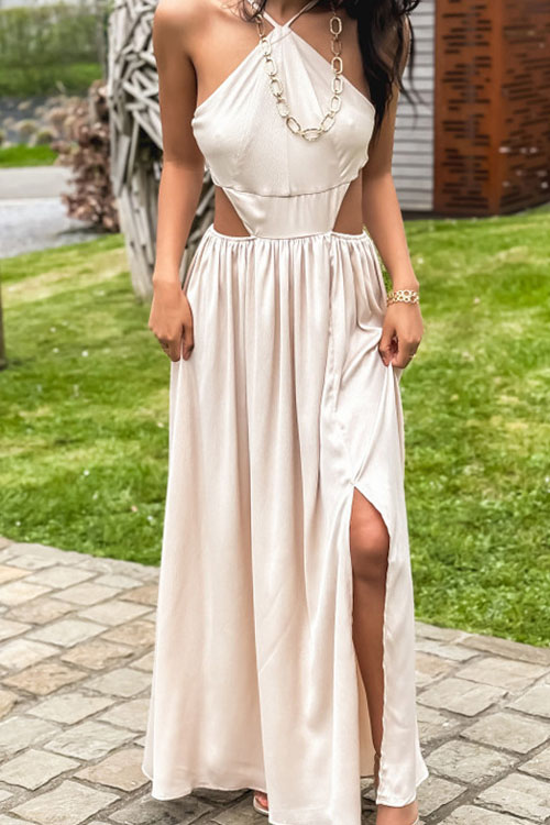 Nonnadress  Halter neck low waist dress