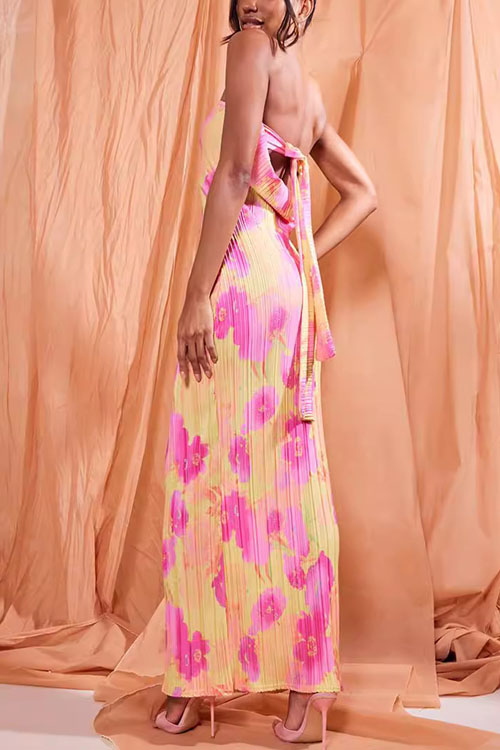 Nonnadress Pleated Slimming Bowknot Long Skirt