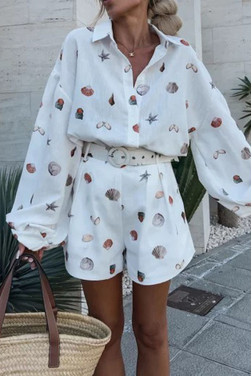 Nonnadress Fashion casual long sleeve printed suit