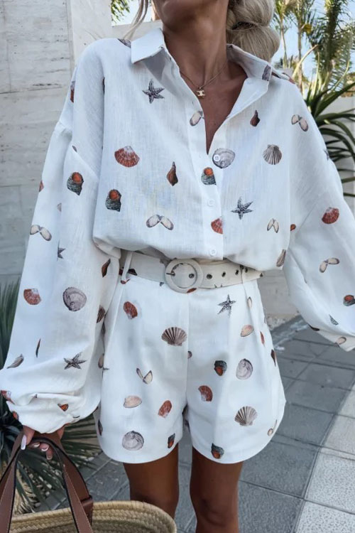 Nonnadress Fashion casual long sleeve printed suit