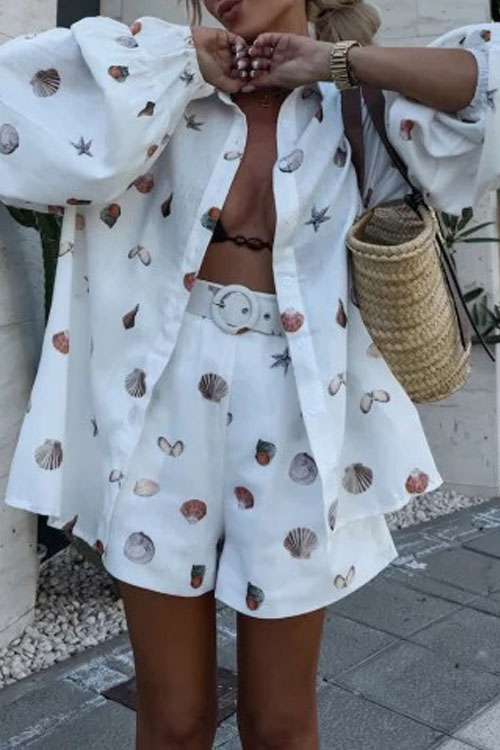 Nonnadress Fashion casual long sleeve printed suit