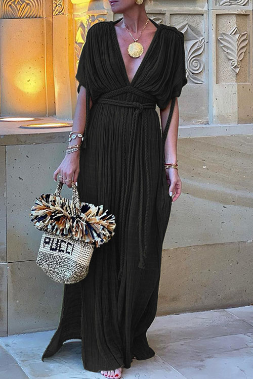 Nonnadress Tie Rope Loose Beach Dress