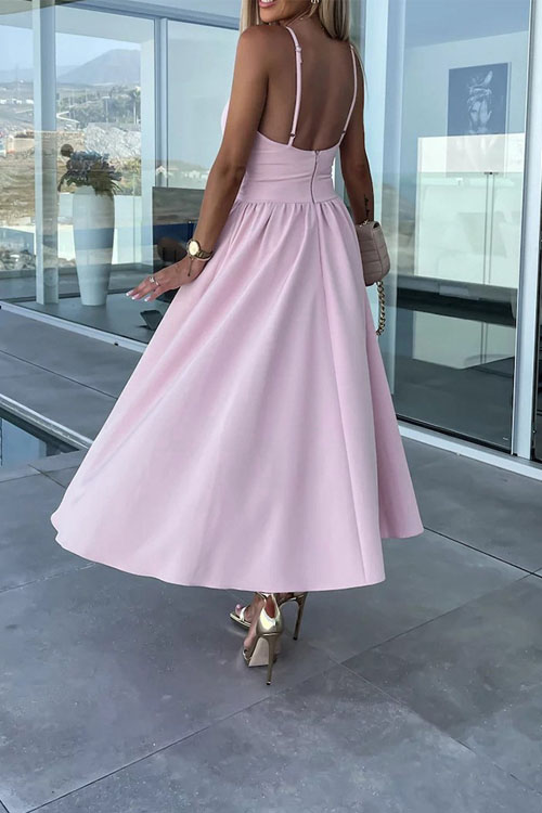 Nonnadress Fashionable & Elegant Spaghetti Strap Swing Dress