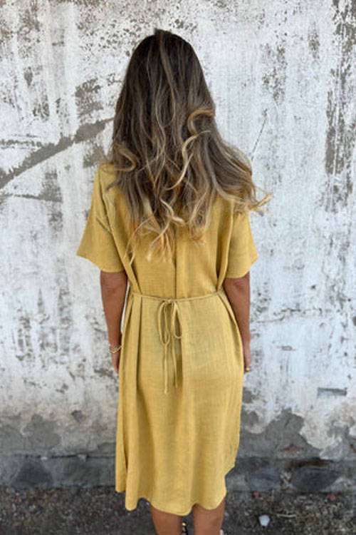 Nonnadress Round Neck Loose Printed Long Dress