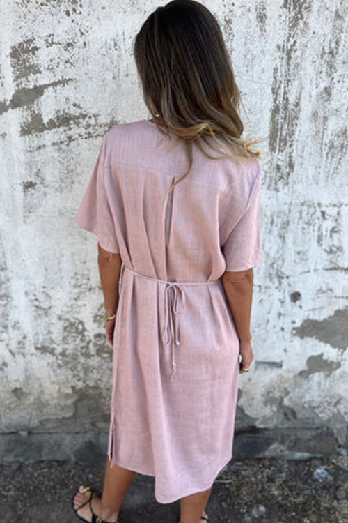 Nonnadress Round Neck Loose Printed Long Dress