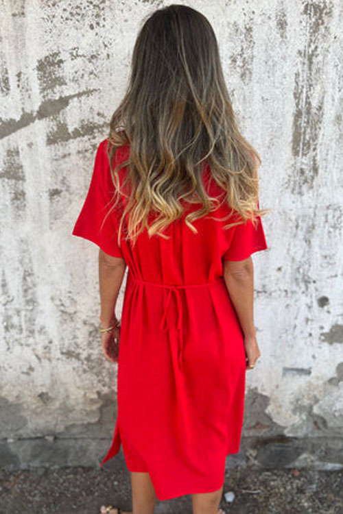 Nonnadress Round Neck Loose Printed Long Dress