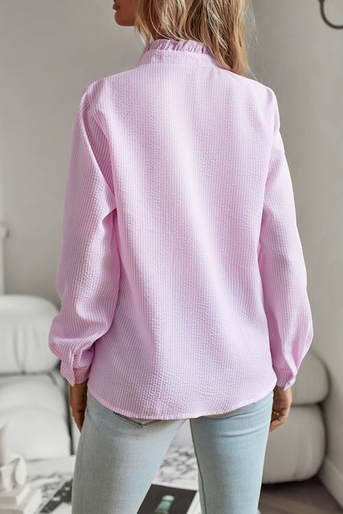 Nonnadress Wood Ear Edge Long Sleeve Shirt Top