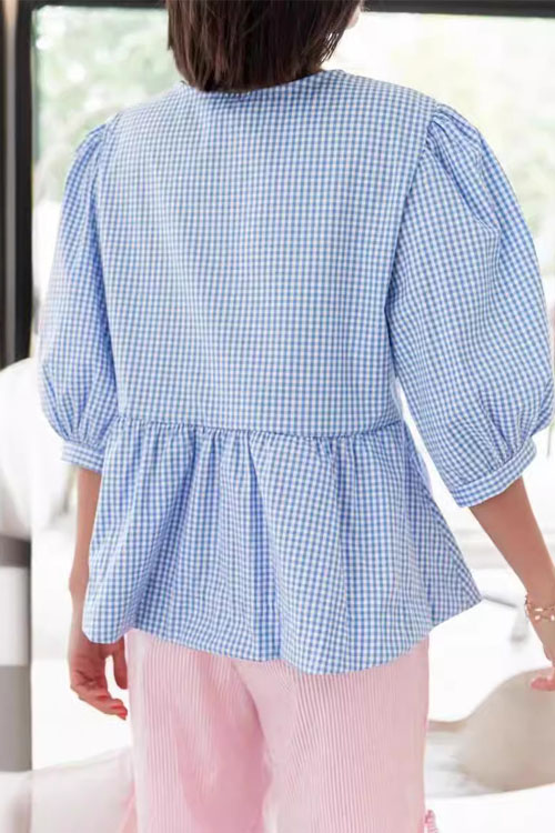 Nonnadress Fashionable Striped Patchwork Shirt Top