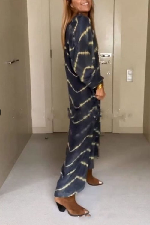 Nonnadress Plus Size Loose Digital Printed Long Skirt