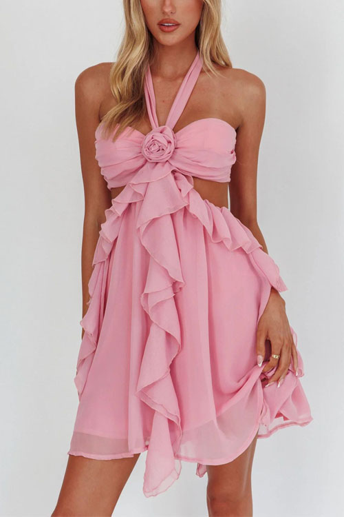 Nonnadress Lace Fashion Pleated Beach Vacation Mini Skirt