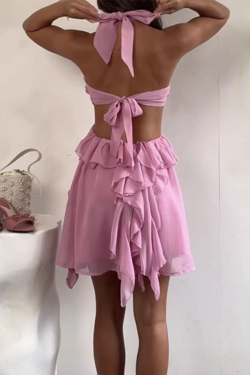 Nonnadress Lace Fashion Pleated Beach Vacation Mini Skirt