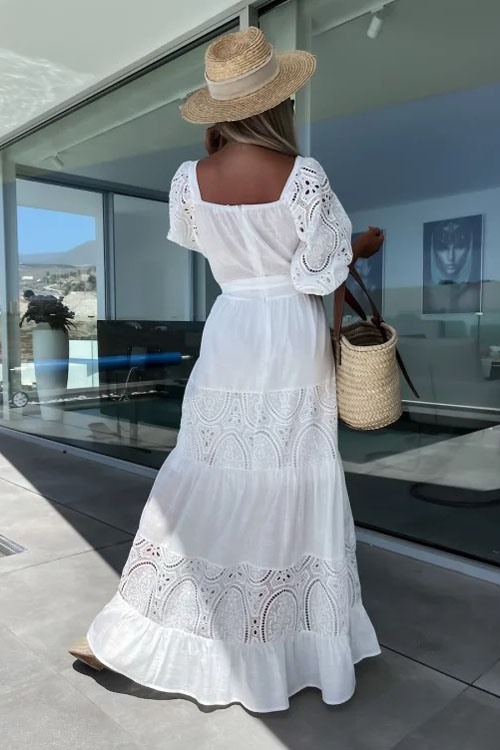 Nonnadress Casual Loose Fit Waist-Tied Dress