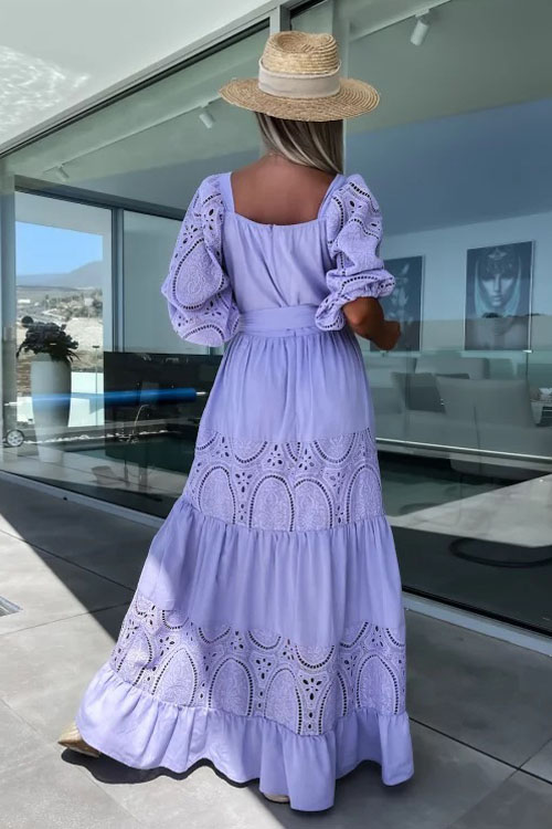 Nonnadress Casual Loose Fit Waist-Tied Dress