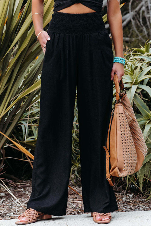 Casual wide leg cotton hemp popular loose pants