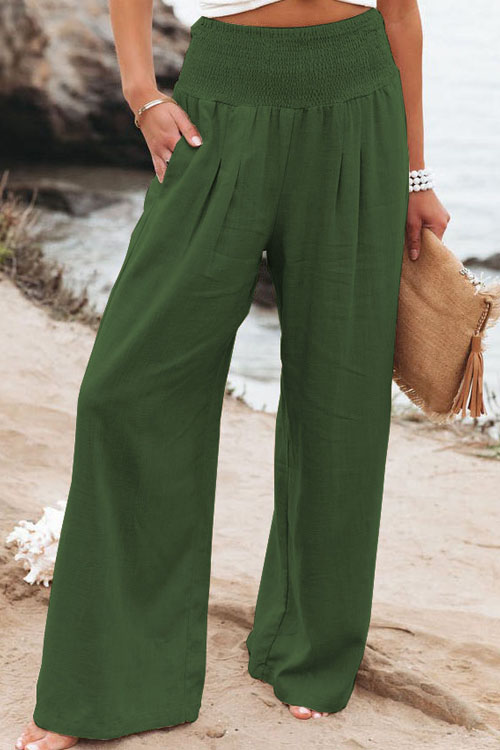 Casual wide leg cotton hemp popular loose pants