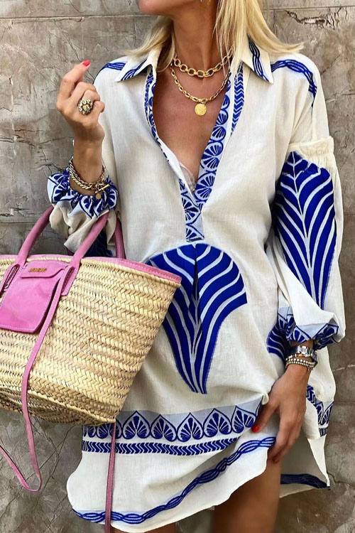 Nonnadress Casual Loose Vacation Style Split Top