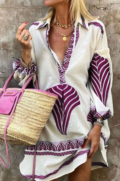 Nonnadress Casual Loose Vacation Style Split Top