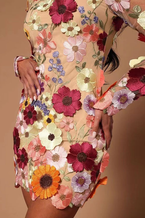 Kathiadress Taylor Swift Grammy 3D Flower Wrap Hip party vacation Dress