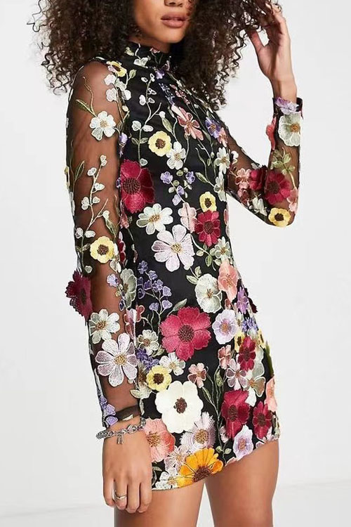 Kathiadress Taylor Swift Grammy 3D Flower Wrap Hip party vacation Dress