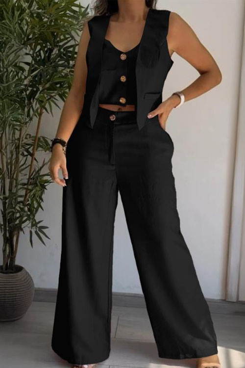 Nonnadress Fashion Casual Vest Set