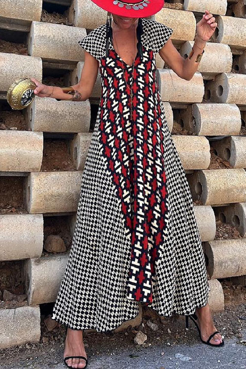 Nonnadress Vacation Style Loose Swing Casual Dress