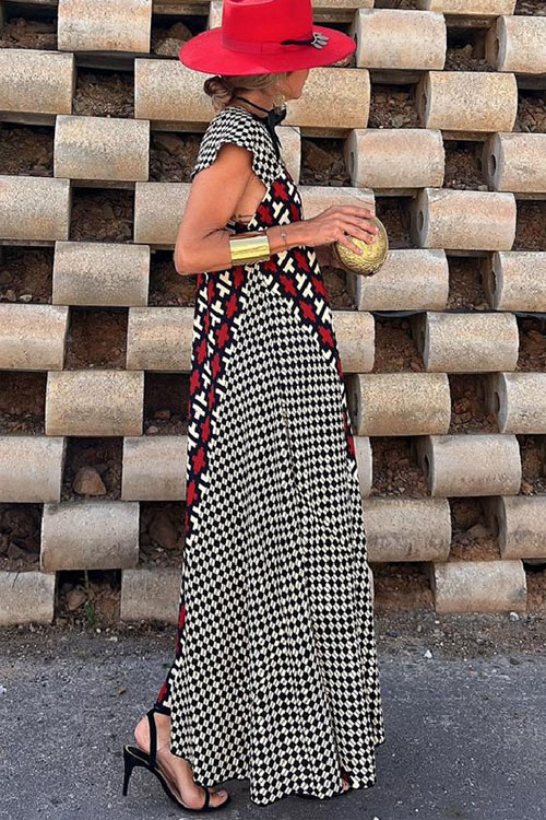 Nonnadress Vacation Style Loose Swing Casual Dress