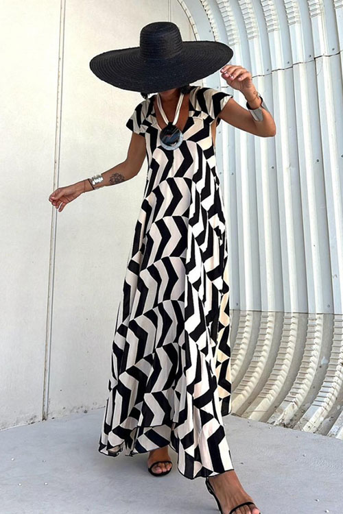 Nonnadress Vacation Style Loose Swing Casual Dress