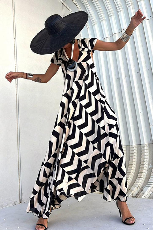 Nonnadress Vacation Style Loose Swing Casual Dress