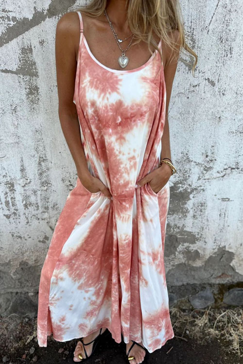 Nonnadress Loose Zebra Printed Backless Dress