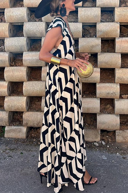 Nonnadress Vacation Style Loose Swing Casual Dress