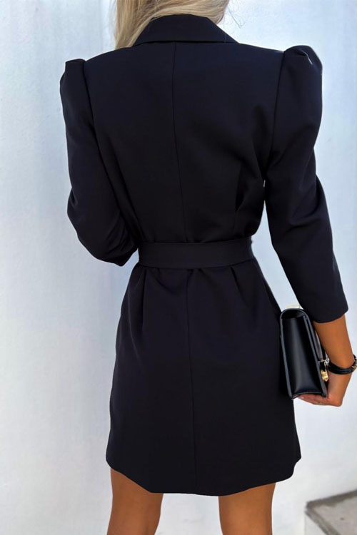 Nonnadress Elegant Suit Jacket Belted Dress