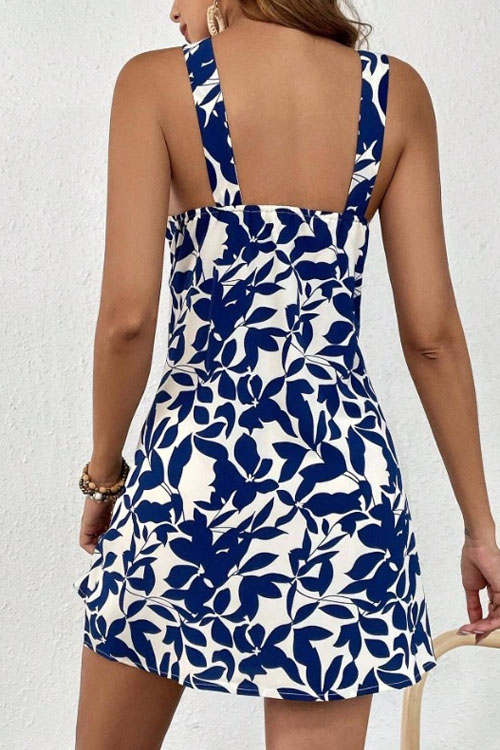 Nonnadress Backless Ruffled Halter Neck Dress