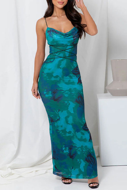 Nonnadress Backless Strappy Bodycon Dress